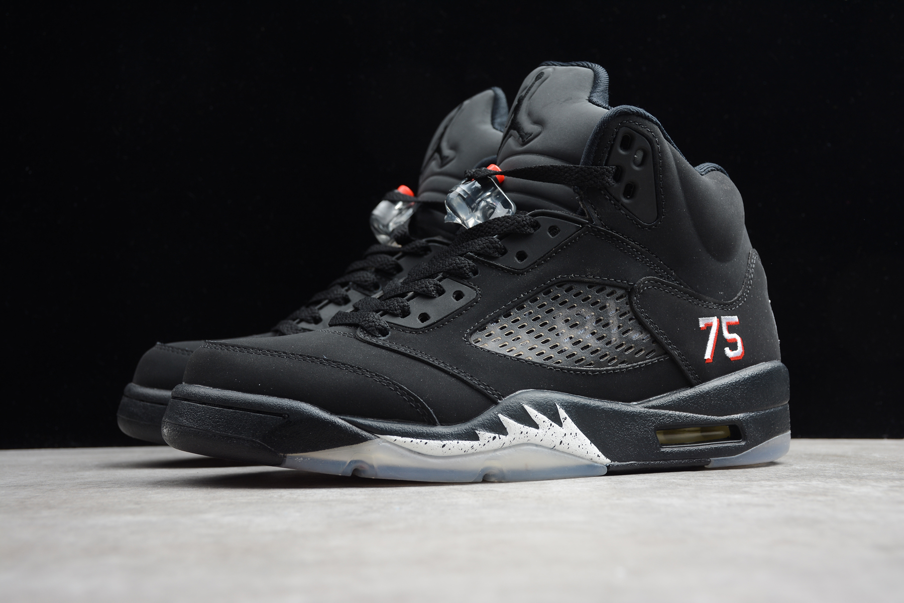 2020 Air Jordan 5 Retro Black Shoes